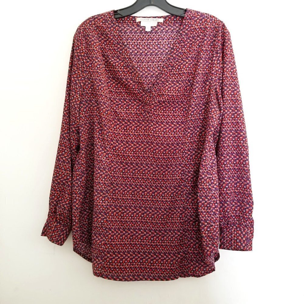 Collective Concepts Pea In The Pod Pattern Blouse - image 1